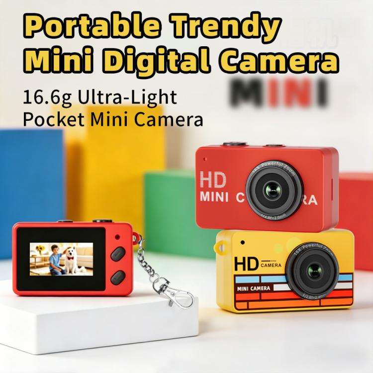 S4 1080P HD Digital Mini Thumb Pocket Camera(Yellow)