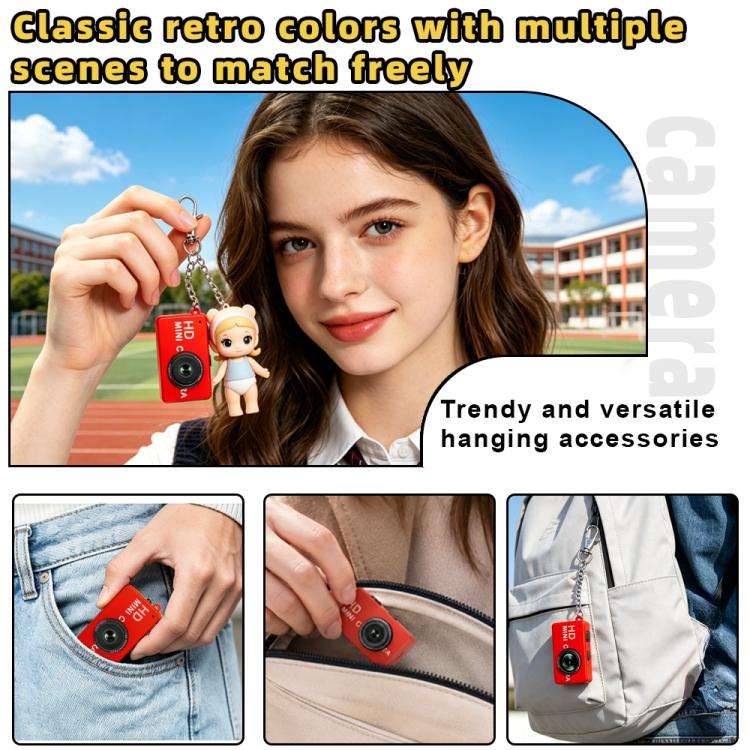 S4 1080P HD Digital Mini Thumb Pocket Camera(Red)
