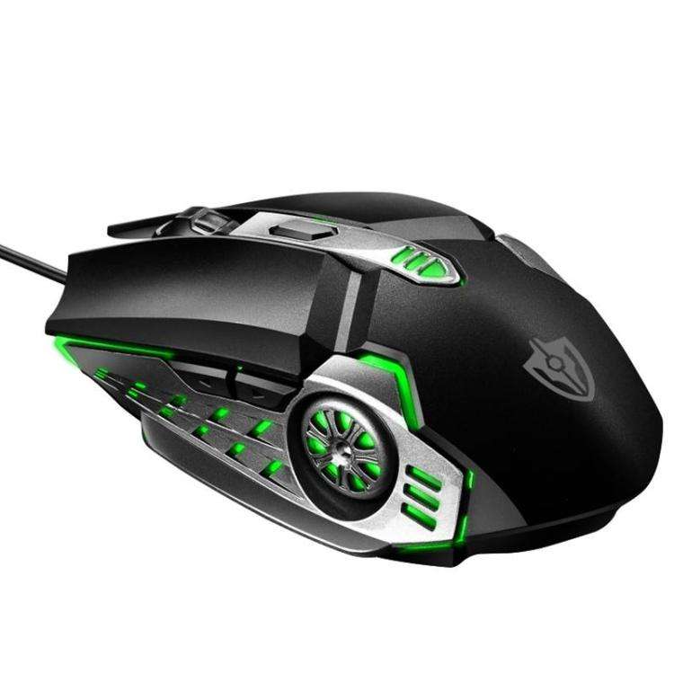 SHIPADOO G5 6D 3200DPI Gaming Mechanical USB Wired Mouse(Black)