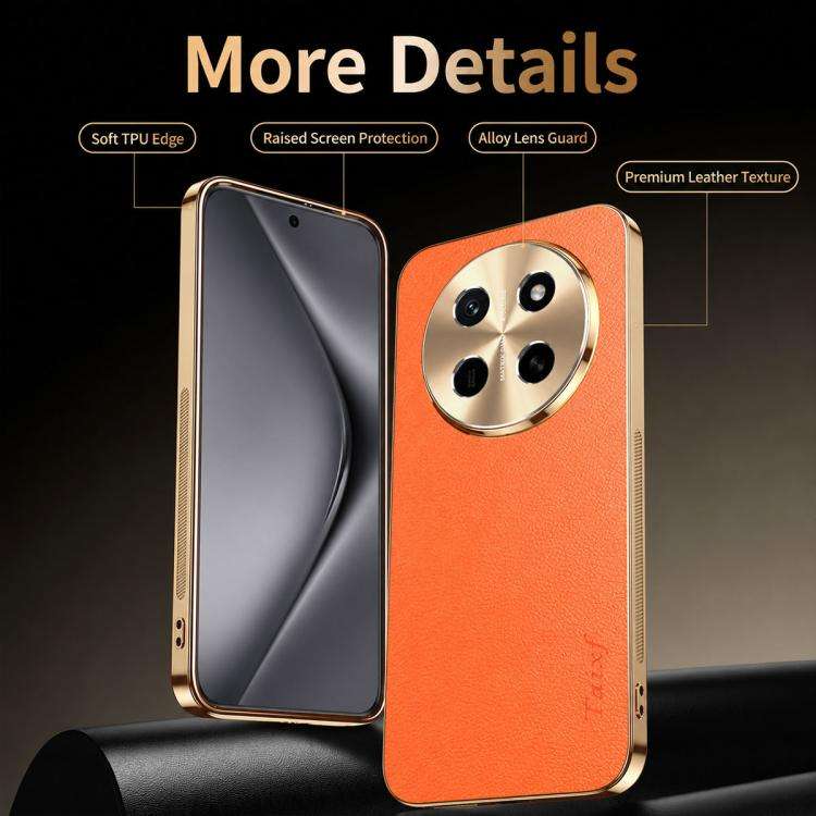 For Honor X80 Pro Max Electroplated Frame Litchi Texture PC + TPU Vegan Leather Phone Case(Black)