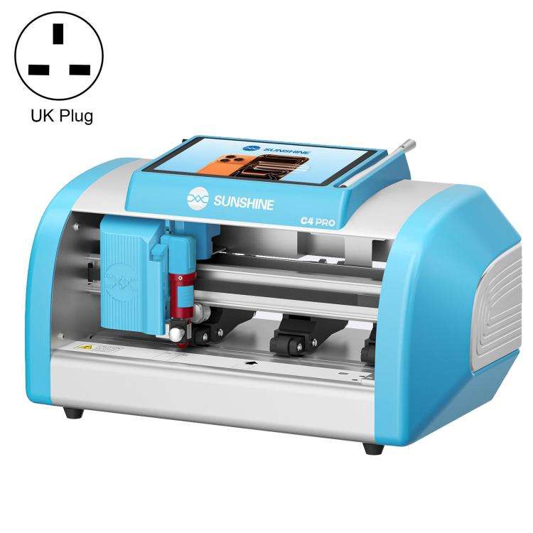SUNSHINE C4 Pro 13-inch Intelligent High-Hardness Film Cutting Machine, Plug:UK Plug