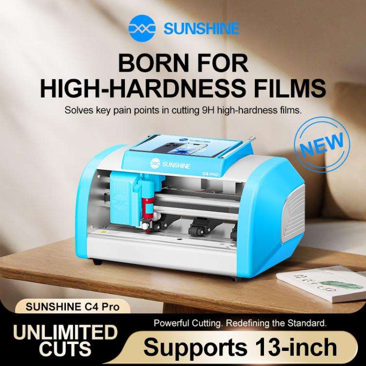 SUNSHINE C4 Pro 13-inch Intelligent High-Hardness Film Cutting Machine, Plug:US Plug