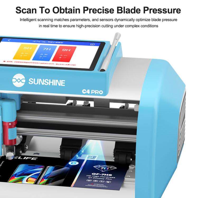 SUNSHINE C4 Pro 13-inch Intelligent High-Hardness Film Cutting Machine, Plug:EU Plug