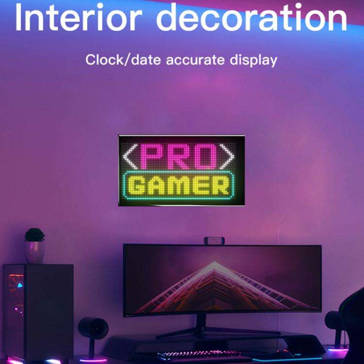 Double Row Ultra-Thin Waterproof LED Flexible Advertising Matrix Display Screen, Type:USB 32x64 P...