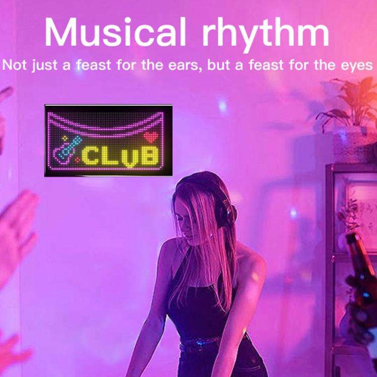 Double Row Ultra-Thin Waterproof LED Flexible Advertising Matrix Display Screen, Type:USB 32x64 P...