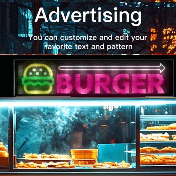 Double Row Ultra-Thin Waterproof LED Flexible Advertising Matrix Display Screen, Type:USB 32x192 ...