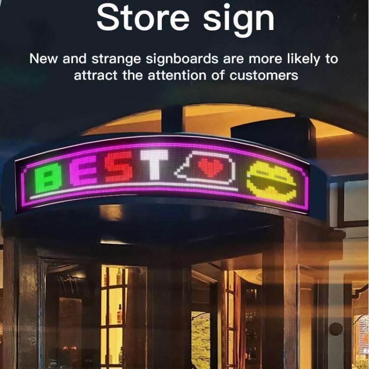 Double Row Ultra-Thin Waterproof LED Flexible Advertising Matrix Display Screen, Type:USB 32x192 ...
