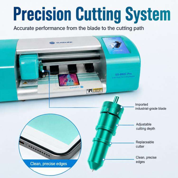 SUNSHINE SS-890C Pro 12.9-inch Flexible Hydrogel Film Dual Intelligent Auto Cutting Machine, Plug...