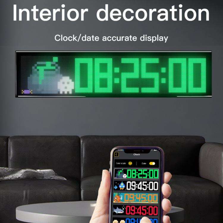 32x160 Pixels Double Row Ultra-Thin Waterproof LED Flexible Advertising Matrix Display Screen(US ...