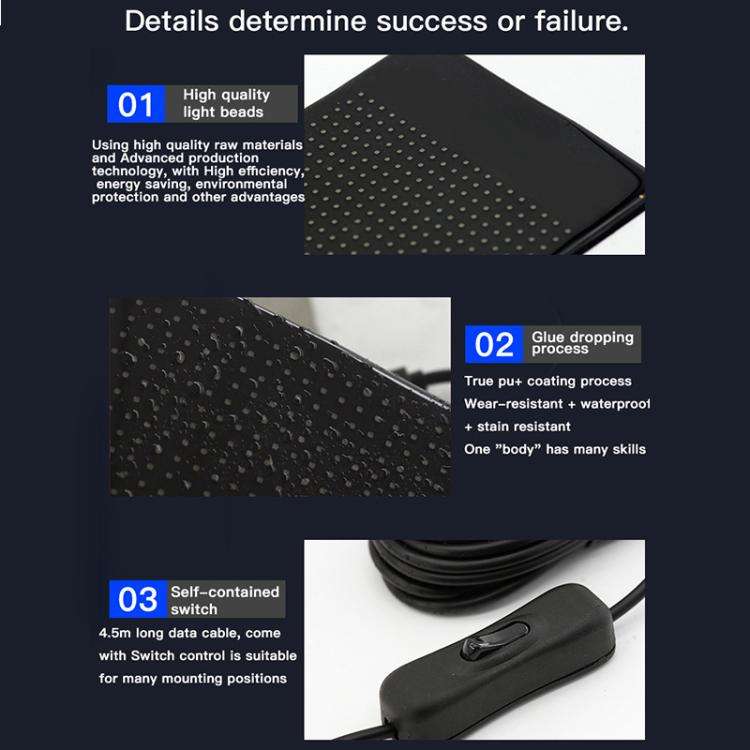 32x192 Pixels Double Row Ultra-Thin Waterproof LED Flexible Advertising Matrix Display Screen(US ...