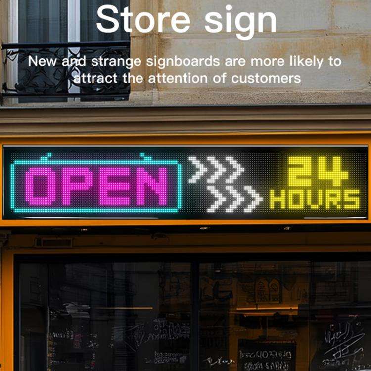 32x192 Pixels Double Row Ultra-Thin Waterproof LED Flexible Advertising Matrix Display Screen(EU ...