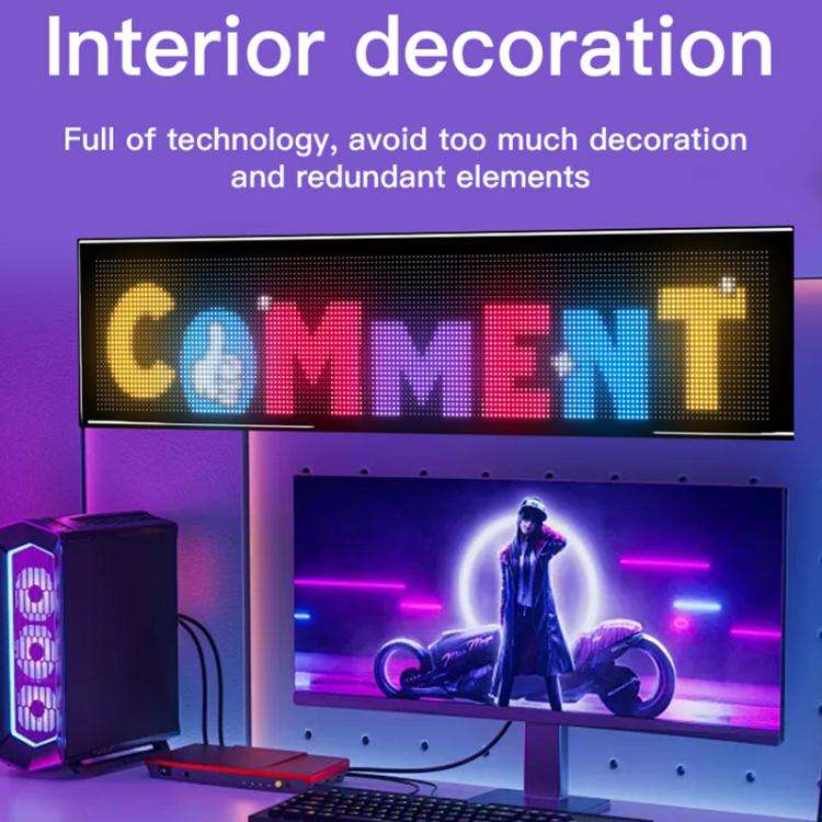 32x192 Pixels Double Row Ultra-Thin Waterproof LED Flexible Advertising Matrix Display Screen(US ...