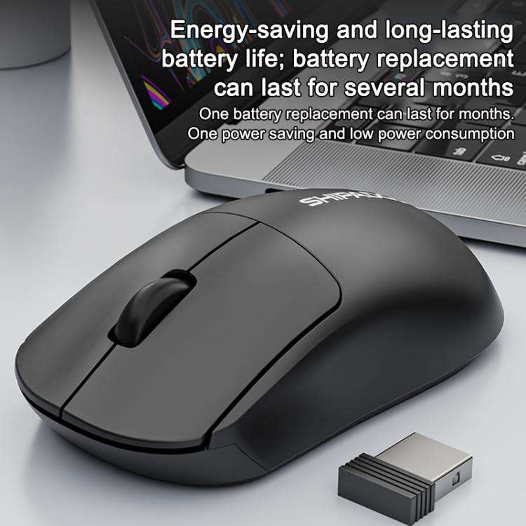 SHIPADOO W200 Office And Gaming 2.4G Wireless Mouse(Black)