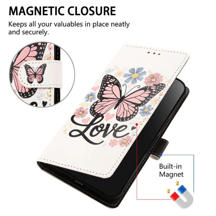 For Blackview A200 Pro CH002 Colored Drawing Buckle Clasp Vegan Leather Phone Case(Pink Butterflies)