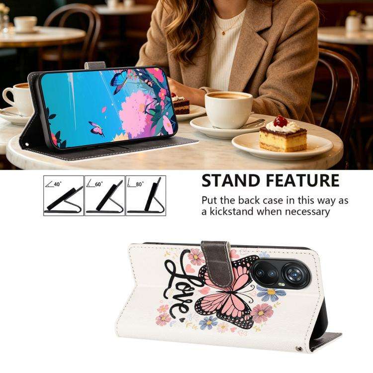 For Blackview A200 Pro CH002 Colored Drawing Buckle Clasp Vegan Leather Phone Case(Pink Butterflies)