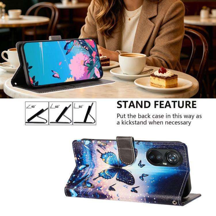 For Blackview A200 Pro CH002 Colored Drawing Buckle Clasp Vegan Leather Phone Case(Fluorescent Bu...
