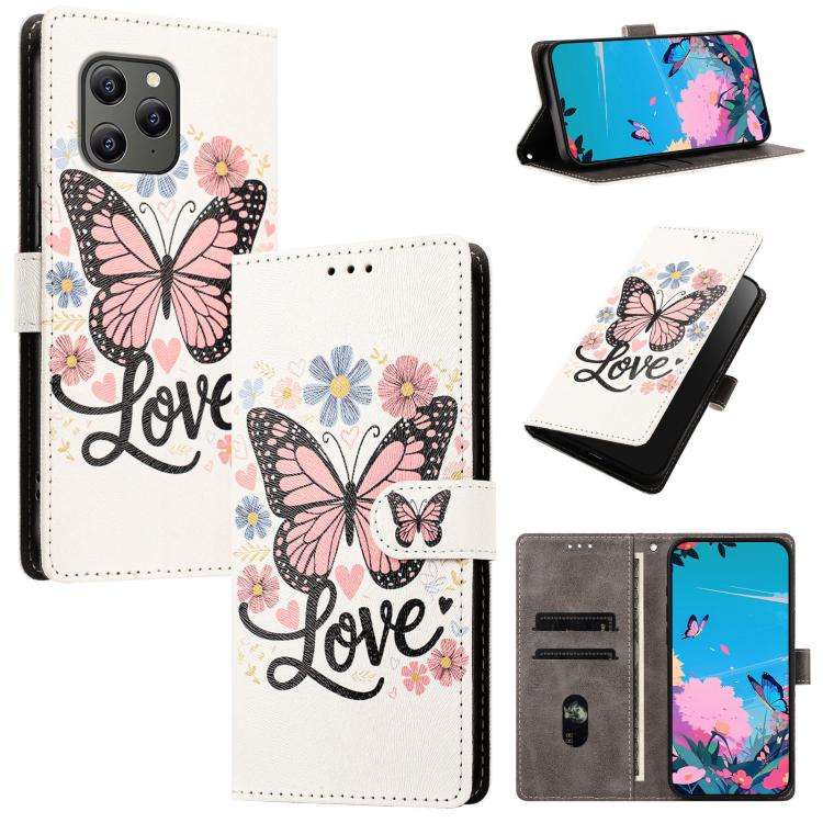 For Blackview BV5300 / BV5300 Pro CH002 Colored Drawing Buckle Clasp Vegan Leather Phone Case(Pin...
