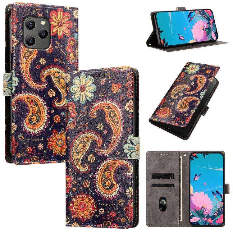 For Blackview BV5300 / BV5300 Pro CH002 Colored Drawing Buckle Clasp Vegan Leather Phone Case(Pai...