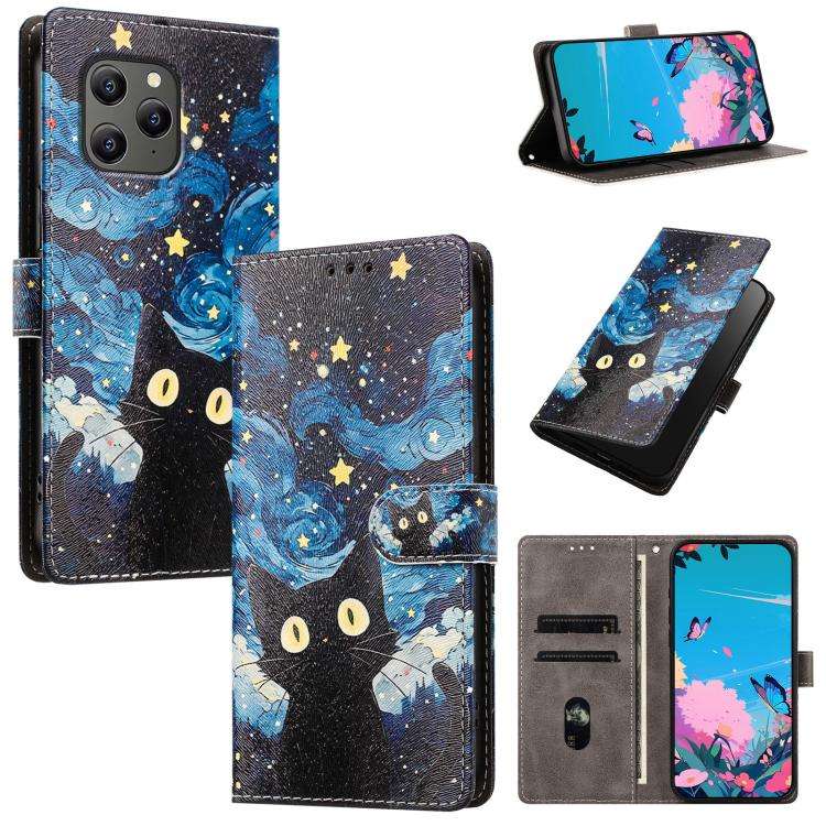 For Blackview BV5300 / BV5300 Pro CH002 Colored Drawing Buckle Clasp Vegan Leather Phone Case(Sta...