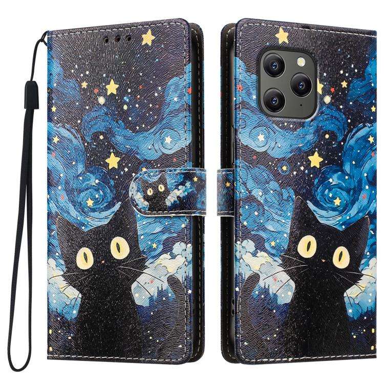 For Blackview BV5300 / BV5300 Pro CH002 Colored Drawing Buckle Clasp Vegan Leather Phone Case(Sta...