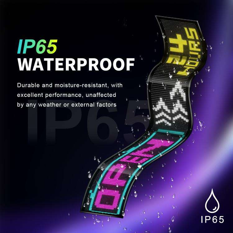 32x192 Pixels Dual Row Ultra-Thin LED Flexible Advertising Matrix Display Screen, Size: 145 x 28c...