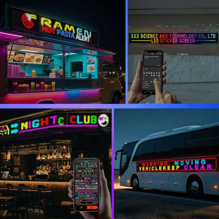 32x320 Pixels Dual Row Ultra-Thin LED Flexible Advertising Matrix Display Screen, Size: 240 x 29....