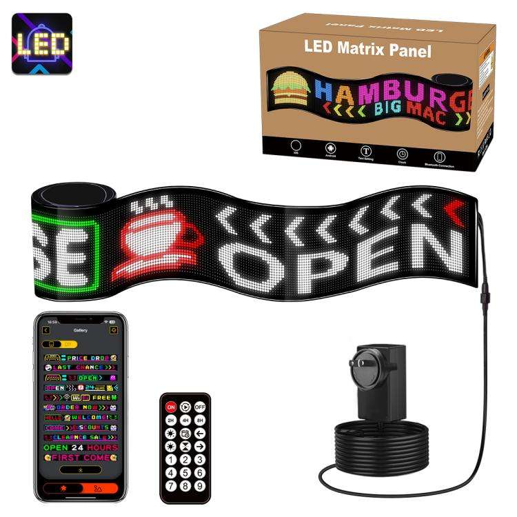 32x384 Pixels Dual Row Ultra-Thin LED Flexible Advertising Matrix Display Screen, Size: 287 x 29....