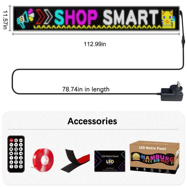 32x384 Pixels Dual Row Ultra-Thin LED Flexible Advertising Matrix Display Screen, Size: 287 x 29....