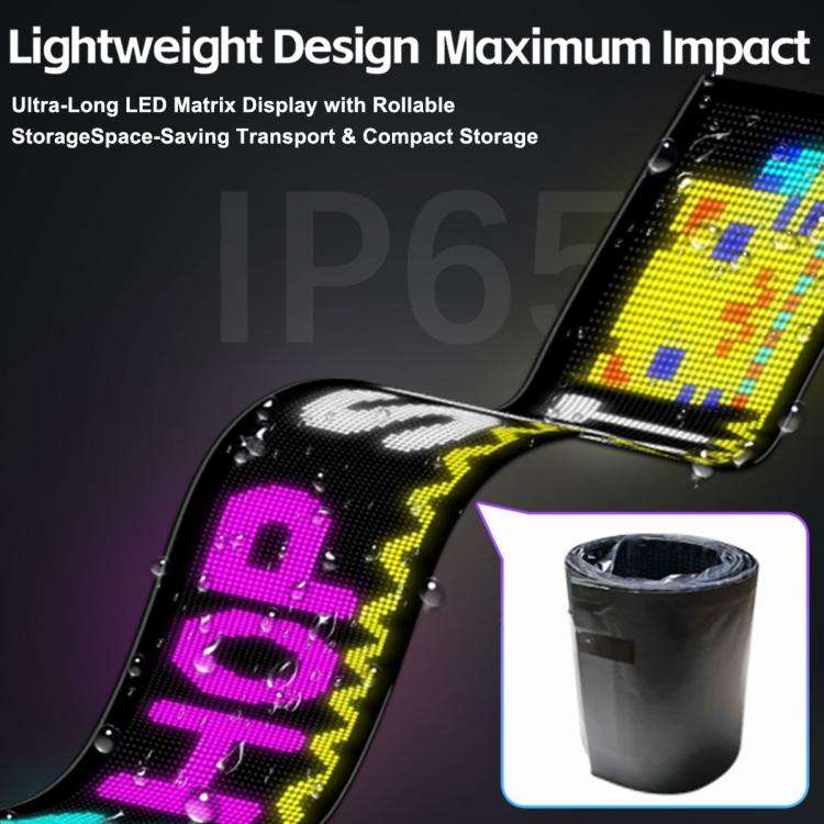 32x384 Pixels Dual Row Ultra-Thin LED Flexible Advertising Matrix Display Screen, Size: 287 x 29....