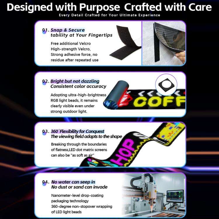 32x384 Pixels Dual Row Ultra-Thin LED Flexible Advertising Matrix Display Screen, Size: 287 x 29....