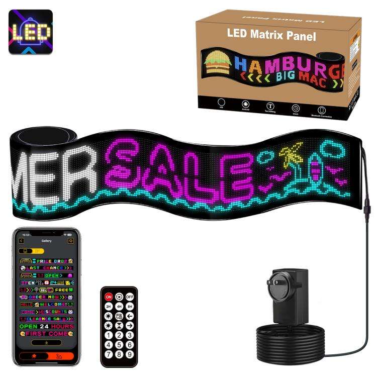 32x448 Pixels Dual Row Ultra-Thin LED Flexible Advertising Matrix Display Screen, Size: 334 x 29....