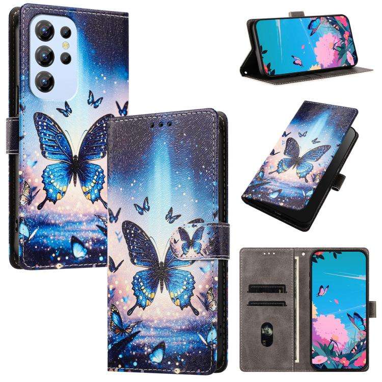 For Oukitel C1 / C1 Pro CH002 Colored Drawing Buckle Clasp Vegan Leather Phone Case(Fluorescent B...