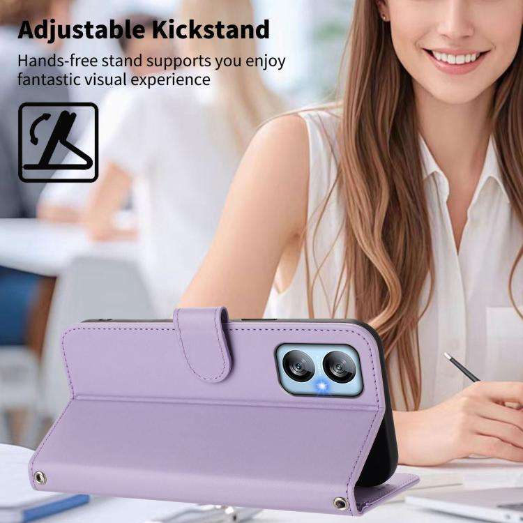 For Blackview A52 / A52 Pro Happy Heart Pattern Magnetic Closure Vegan Leather Phone Case with Wr...