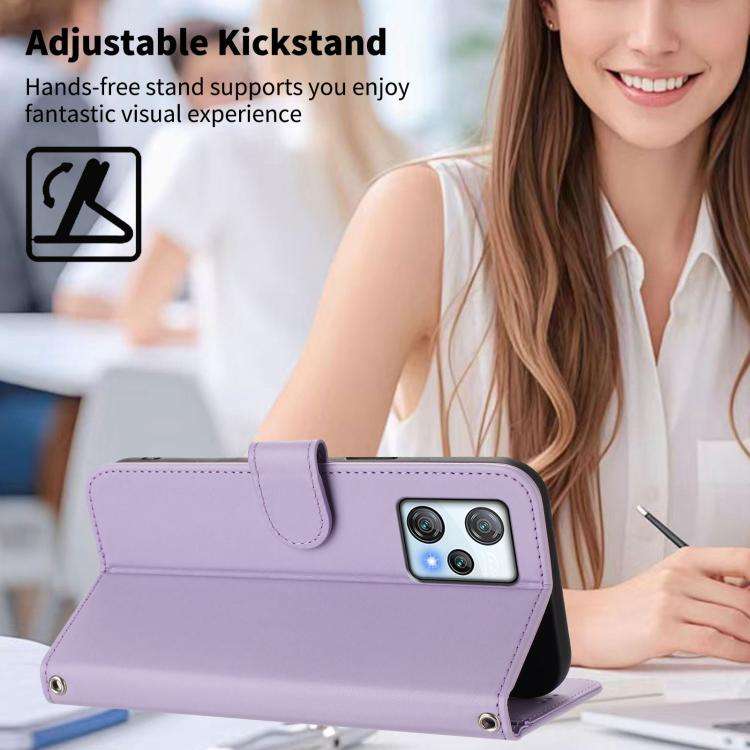 For Blackview A53 Happy Heart Pattern Magnetic Closure Vegan Leather Phone Case with Wrist Strap(...