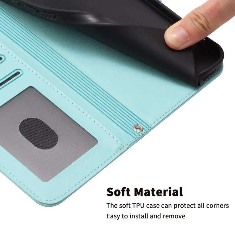 For Blackview Oscal Flat 2 / 2C Happy Heart Pattern Magnetic Closure Vegan Leather Phone Case wit...