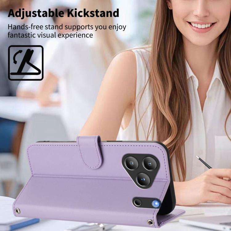 For Blackview WAVE 7C Happy Heart Pattern Magnetic Closure Vegan Leather Phone Case with Wrist St...