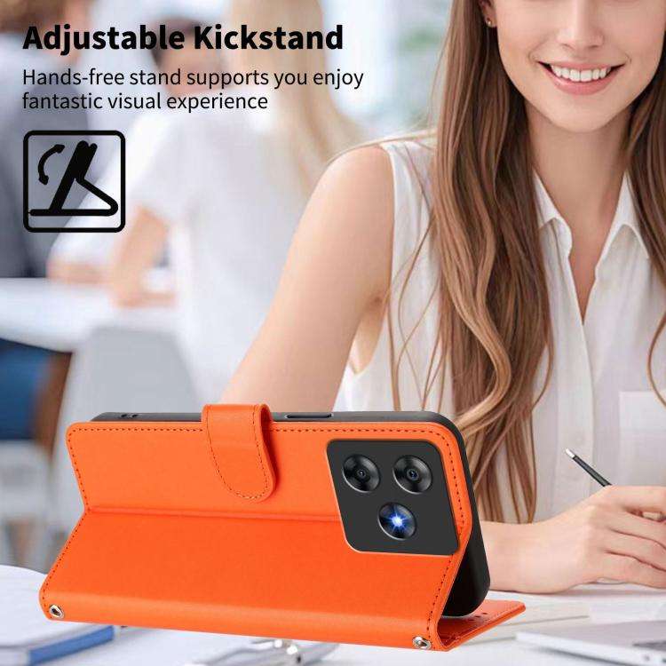 For Blackview WAVE 8C / WAVE 8 Happy Heart Pattern Magnetic Closure Vegan Leather Phone Case with...