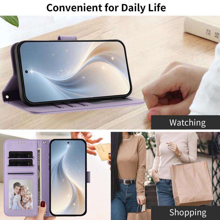 For Blackview WAVE 8C / WAVE 8 Happy Heart Pattern Magnetic Closure Vegan Leather Phone Case with...