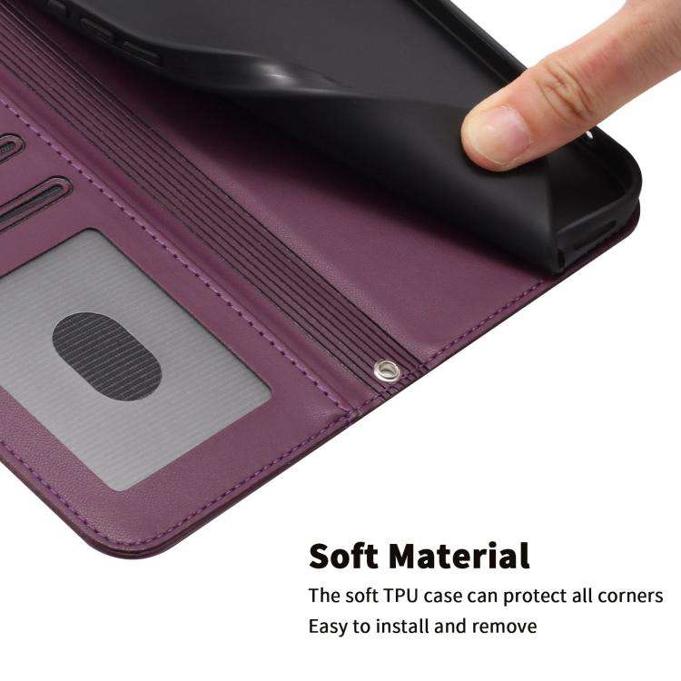 For Blackview WAVE 8C / WAVE 8 Happy Heart Pattern Magnetic Closure Vegan Leather Phone Case with...