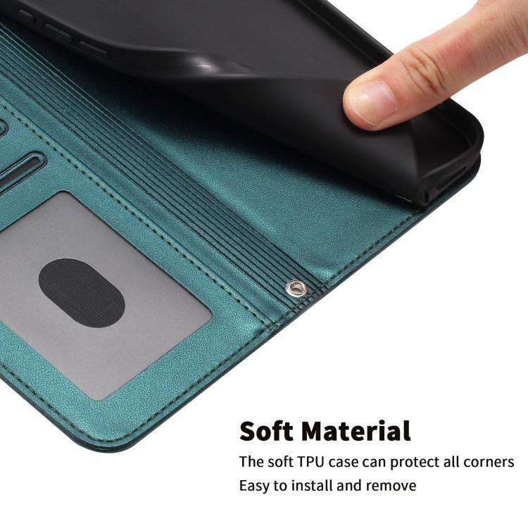 For Blackview WAVE 8C / WAVE 8 Happy Heart Pattern Magnetic Closure Vegan Leather Phone Case with...