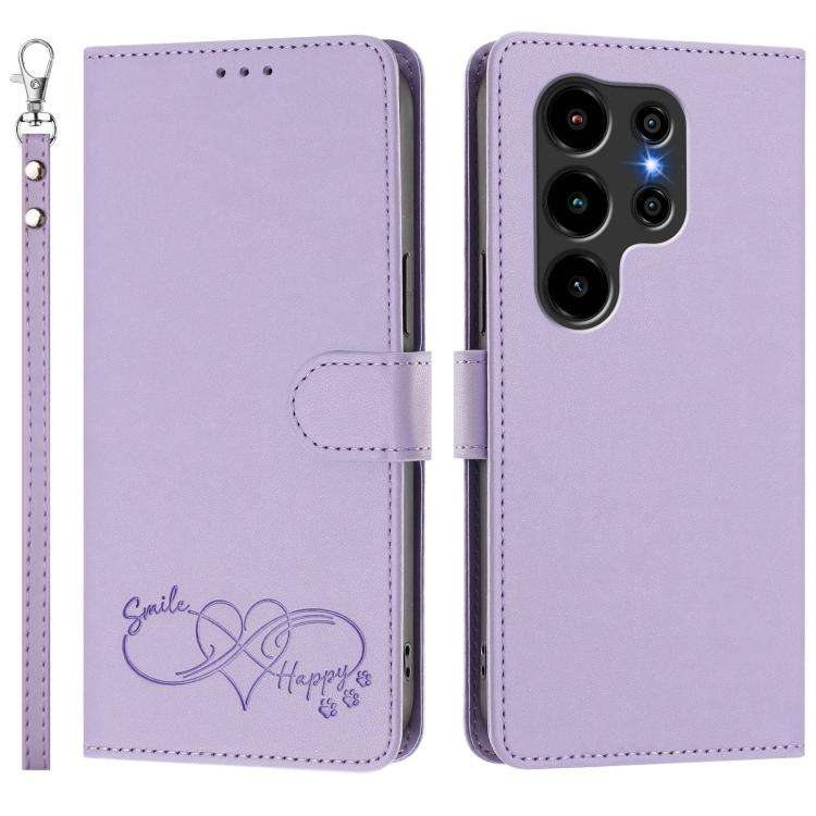 For Blackview WAVE 10C / WAVE 10 Happy Heart Pattern Magnetic Closure Vegan Leather Phone Case wi...