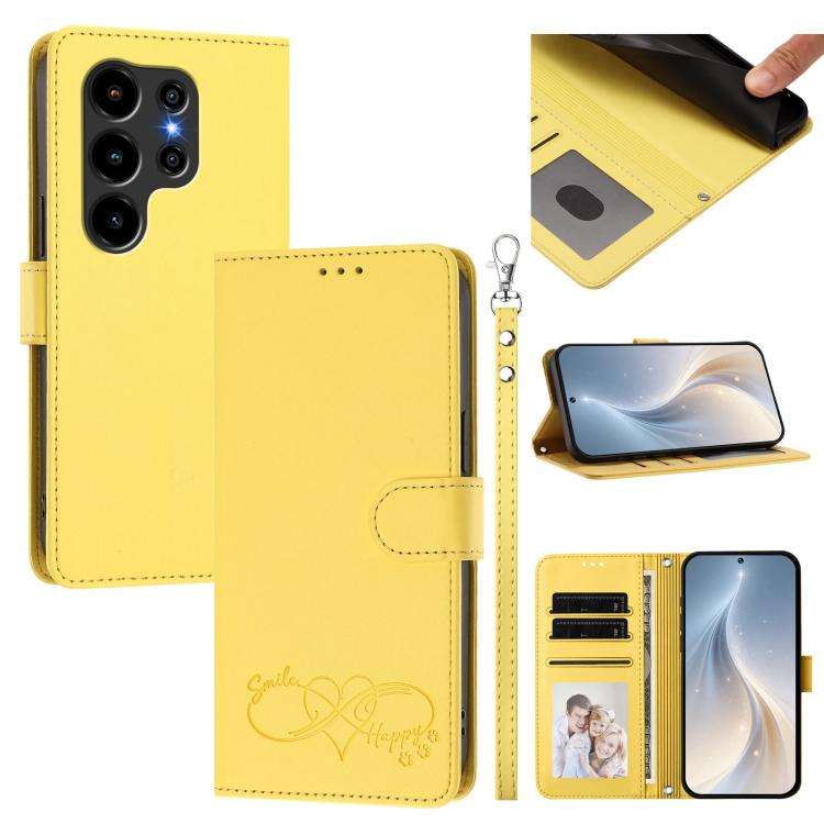 For Blackview WAVE 10C / WAVE 10 Happy Heart Pattern Magnetic Closure Vegan Leather Phone Case wi...