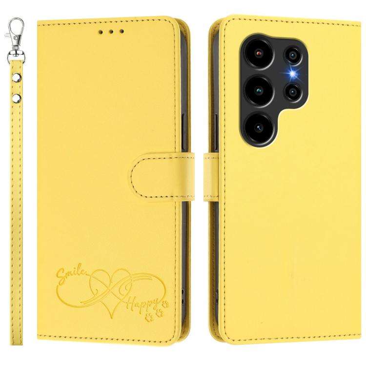For Blackview WAVE 10C / WAVE 10 Happy Heart Pattern Magnetic Closure Vegan Leather Phone Case wi...