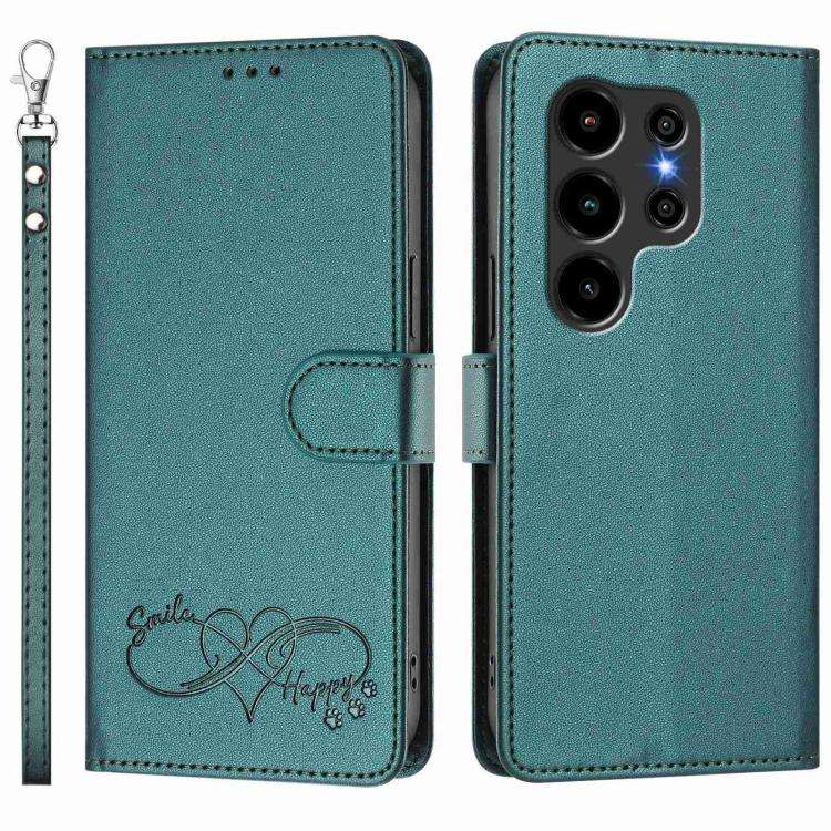 For Blackview WAVE 10C / WAVE 10 Happy Heart Pattern Magnetic Closure Vegan Leather Phone Case wi...