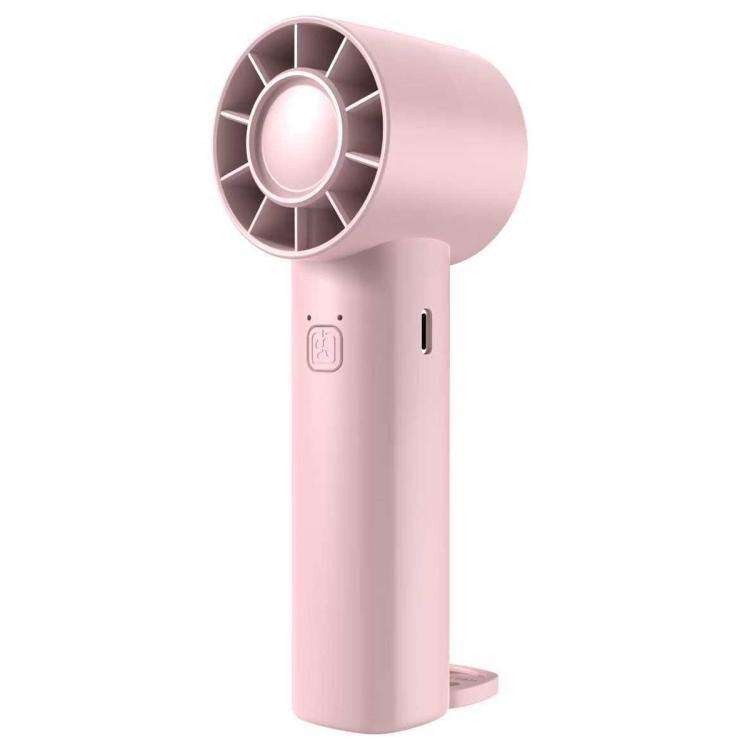 DF-91 Portable High-Speed Handheld Fan with Desktop Stand(Pink)