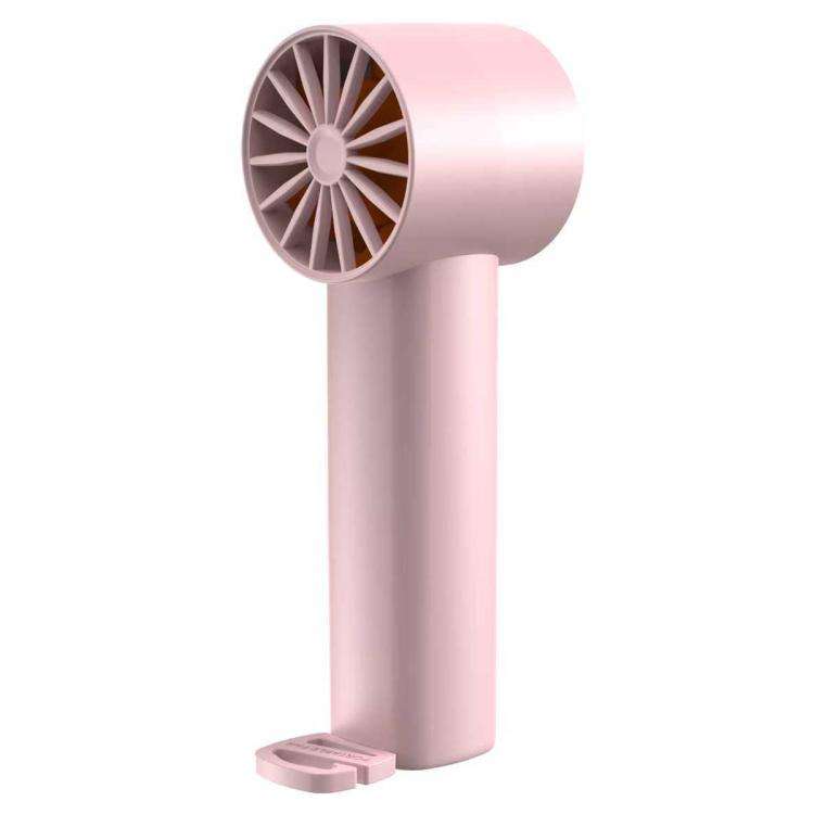 DF-91 Portable High-Speed Handheld Fan with Desktop Stand(Pink)