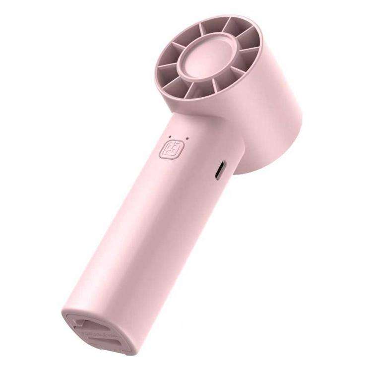 DF-91 Portable High-Speed Handheld Fan with Desktop Stand(Pink)