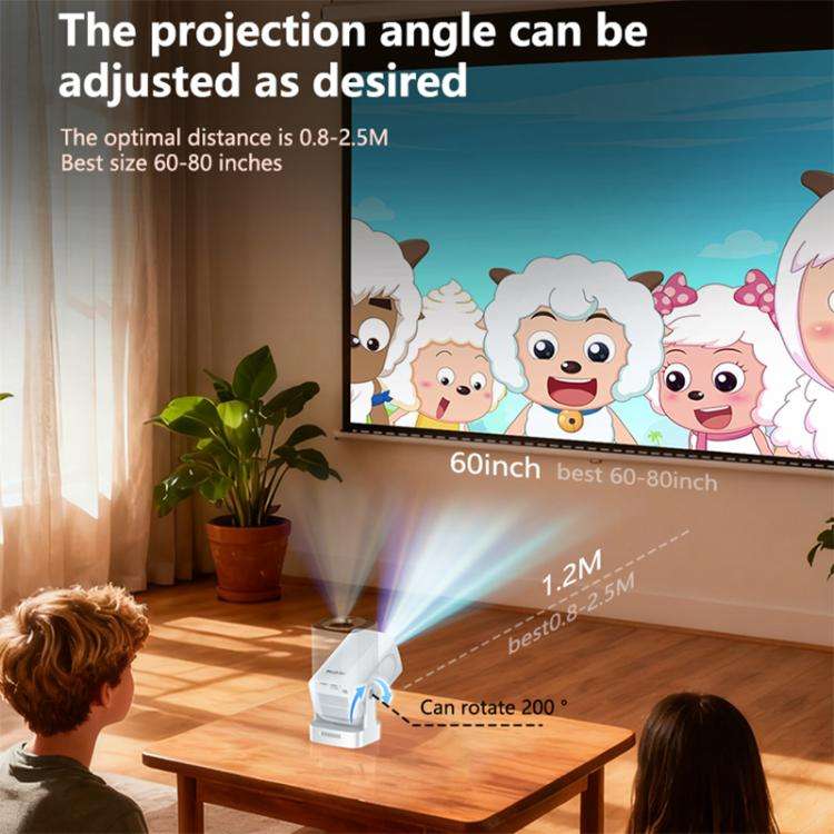 Yesido TV16 1080P Auto Focus Bluetooth 5.4 Smart Projector, Plug Type:EU Plug(White)