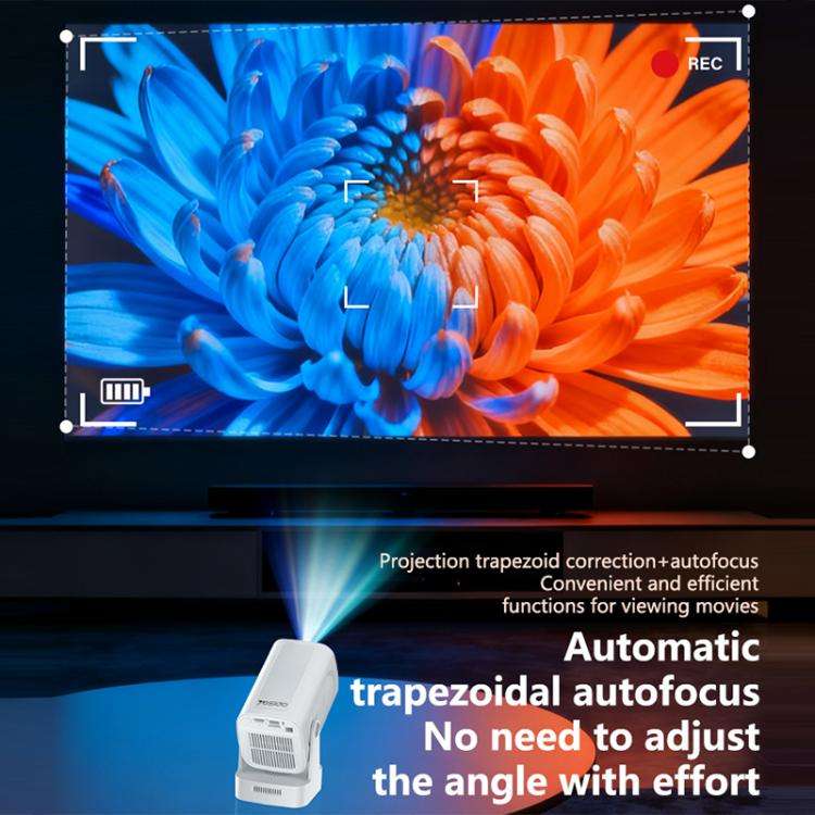 Yesido TV16 1080P Auto Focus Bluetooth 5.4 Smart Projector, Plug Type:EU Plug(White)