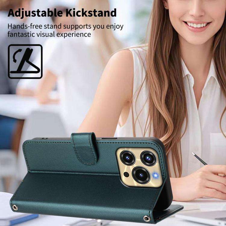 For Oukitel C69 Happy Heart Pattern Magnetic Closure Vegan Leather Phone Case with Wrist Strap(Gr...
